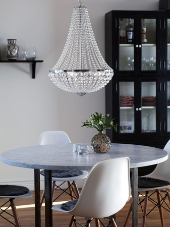 Lampa wisząca Markslöjd GRÄNSÖ 105317 przezroczysty/srebrny