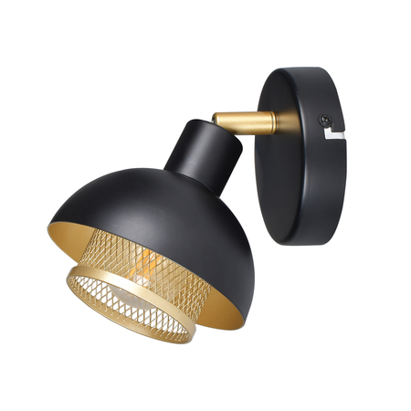Spot Italux Savio SPL-27357-1-BK-GD Czarny mat, złoty