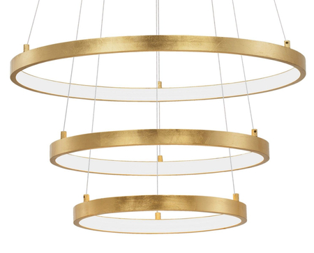 Lampa wisząca Luces Exclusivas NUEVE LE41709 złoty