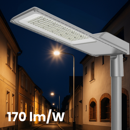 Lampa uliczna LED Greenie Atria z regulowaną mocą 20-50W 170lm/W Sosen Driver 2700K