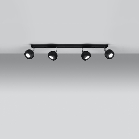 Sollux Lighting Plafon OCULARE 4L czarny SL.0447