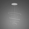 Lampa wisząca Ledowe Okręgi No.5 120cm 4k srebrna Dali