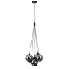 Lampa wisząca Italux Perlos PND-54456-5A-HB-SMG Czarny mat
