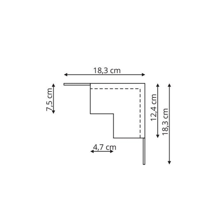 Łącznik wewnętrzny Magnetic czarny LP-553-MAG-BK
