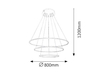 Lampa wisząca Rabalux Donatella 2545 biały