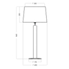 Lampa stojąca 4concepts FJORD Czarno-Złoty