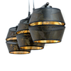Lampa wisząca MALIA 3 Emibig 1185/3 czarny/złoty