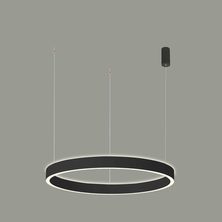 Lampa wisząca Italux PND-56215D-080RPP-BK-3KS4K-TRDIMM Czarny