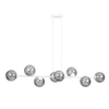 Lampa wisząca ROSSI 8 WH GRAFIT Emibig 878/8 biały/czarny