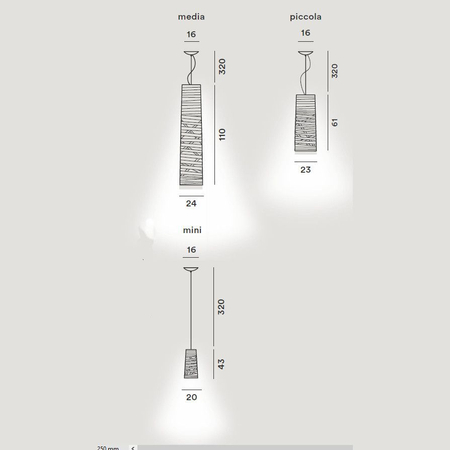 Lampa wisząca Foscarini 182027-10 Tress piccola