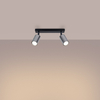 Sollux Lighting Plafon WINX 2 czarny/chrom SL.1367