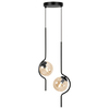 Lampa wisząca Kaja VELA K-5337 bursztynowy, czarny
