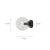Lampa wisząca ROSSI K1 BL TRANSPARENT Emibig 874/K1 czarny