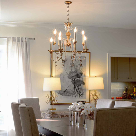 Żyrandol Elstead Lighting Mignon złoty FB-MIGNON8