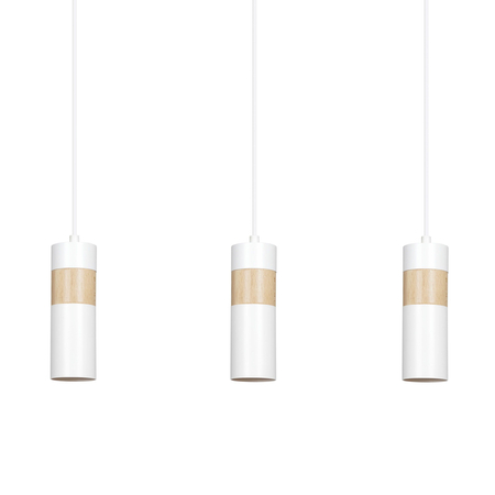 Lampa wisząca AKARI 3 WHITE Emibig 733/3 biały