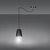 Lampa wisząca LINK 1 BLACK / GOLD Emibig 455/1 czarny/złoty