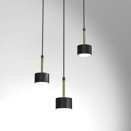 Milagro Lampa wisząca ARENA BLACK/GOLD 3xGX53 MLP7762 CZARNY / ZŁOTY