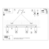 Sollux Lighting Plafon MERIDA 4L szary SL.0461