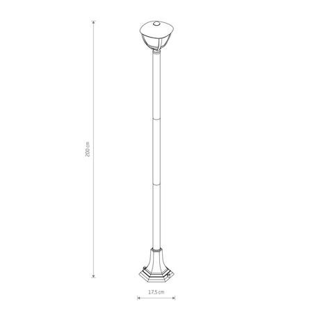 Lampa zewnętrzna AMELIA Nowodvorski 10498 czarny