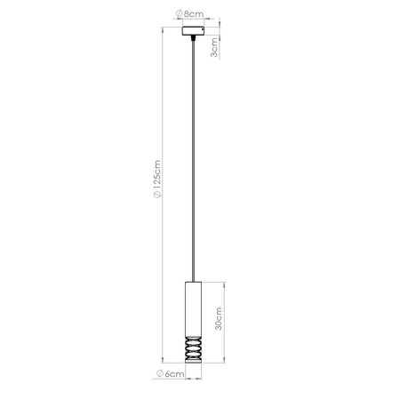 Sollux Lighting Lampa wisząca LAMI 1 biały SL.1686