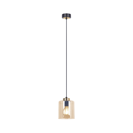 Lampa wisząca Kaja AURELIA K-5520 czarny, złoty, bursztynowy