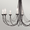 Żyrandol Elstead Lighting Carisbrooke czarny CB8-BLACK
