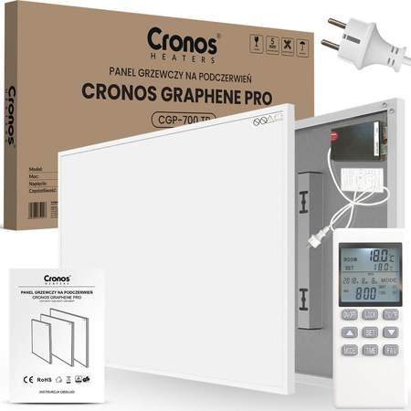 Panel grzewczy Cronos CGP-700TP GRAFEN Pro 700W z pilotem