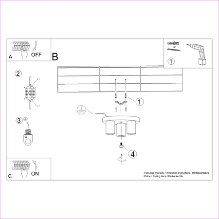 Sollux Lighting Plafon LAGOS 40 biały SL.0998
