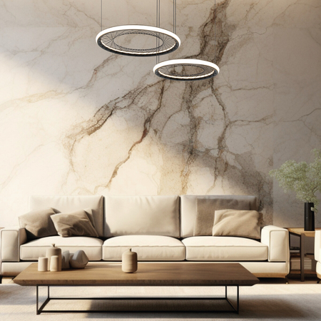 Milagro Lampa wisząca NEST 77W LED 61+41cm ML0525 CZARNY