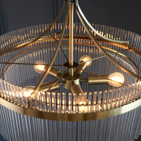 Endon Lighting Lampa wisząca 99166 mosiądz
