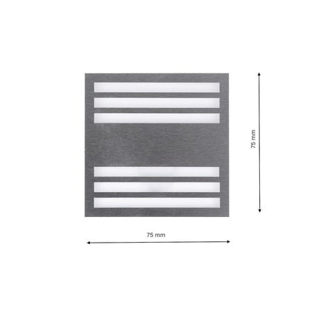 Eko-Light Oprawa schodowa PEPERS Barwa Zimna 6500K EKS0941 BIAŁY / SREBRNY