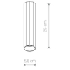 Lampa sufitowa Nowodvorski 8878 Poly Black M