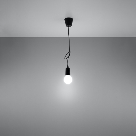 Sollux Lighting Lampa wisząca DIEGO 1 czarna SL.0572