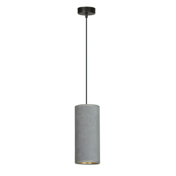 Lampa wisząca BENTE 1 BL GRAY Emibig 1060/1 czarny/chrom