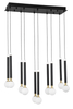 Lampa wisząca Luces Exclusivas UNION LE41812 czarny/mosiądz