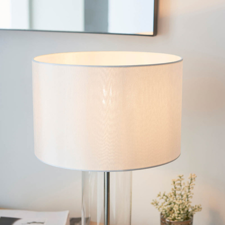 Lampa stołowa Endon Lighting Lessina 102674 nikiel