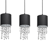 Milagro Lampa wisząca ALMERIA BLACK/CHROME 3xE27 MLP64300 Czerń / Chrom