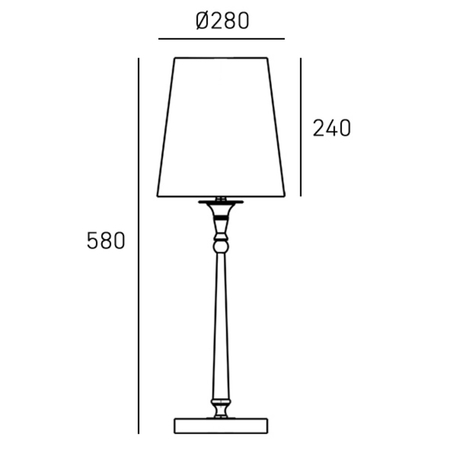 Cosmo Light Lampa stołowa AUSTIN T01241BK-WH
