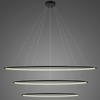 Lampa wisząca Ledowe Okręgi No.3 230cm 3k czarna