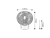 Lampa stołowa Rabalux Monet 74017 chrom