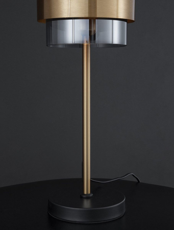 Lampa stołowa Luces Exclusivas VIEJA czarny/złoty LE42626