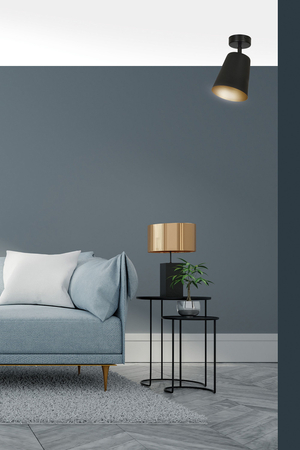 Lampa wisząca PRISM 1 BLACK / GOLD Emibig 406/1 czarny/złoty