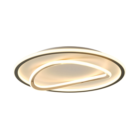 Lampa sufitowa Zuma Line MX3889-1A-3BGT LENS LAMPA SUFITOWA CZARNA-ZŁOTA/BLACK-GOLD