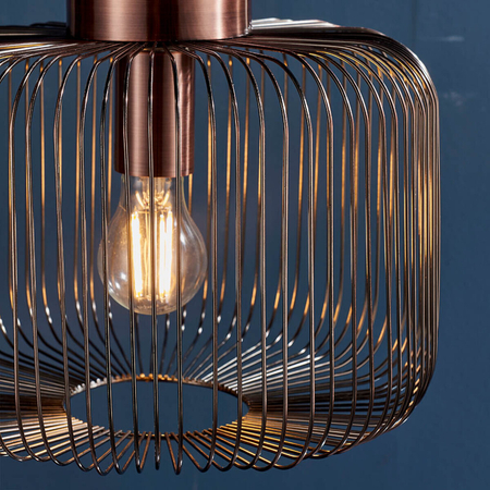 Endon Lighting Lampa wisząca 68986 miedziany