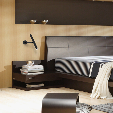 Milagro Kinkiet MONZA BLACK 1xG9 max 8W LED MLP8837 CZARNY