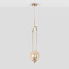 Lampa wisząca Kaja SVEN K-5396 złoty, bursztynowy