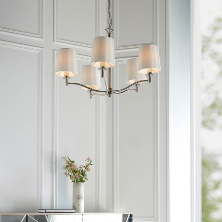 Endon Lighting Lampa wisząca 95826 biały/chrom
