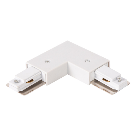 Milagro Łącznik L Track Biały 1-Obwodowy + zasilanie centralne v2.0 ML0717 BIAŁY