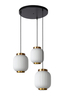 Lampa wisząca Lucide GOSSE 13435/03/31 biały/złoty