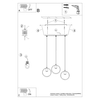 Sollux Lighting Lampa wisząca TRES biała SL.0929